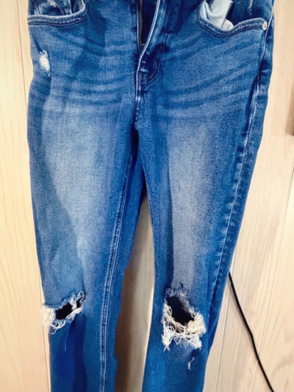 KanCan Blue Distressed Skinny Jeans